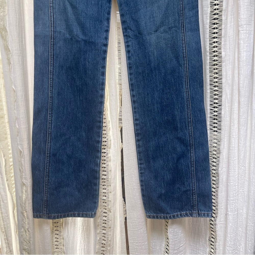 Reformation High Rise Baggy Relaxed Wide Leg Dark Denim Jeans 24/26, 0/2 - Picture 6 of 16